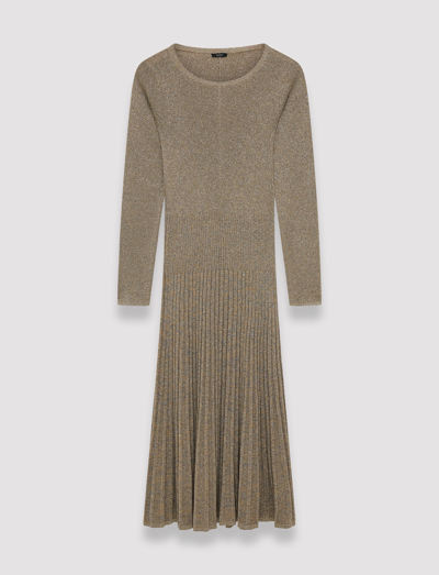 Joseph Lurex Knit Dress In Metallic Spark