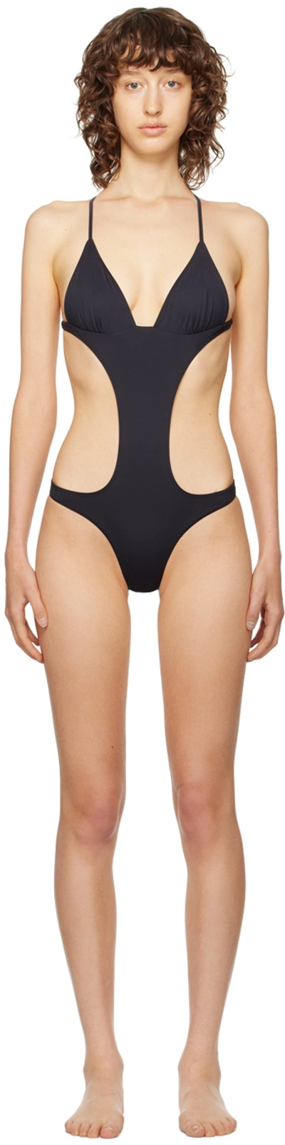Shop Frankies Bikinis Black Cruise One-piece Swimsuit