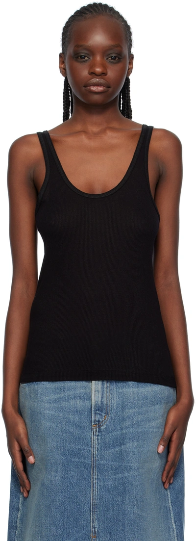 Shop Agolde Black Karla Tank Top