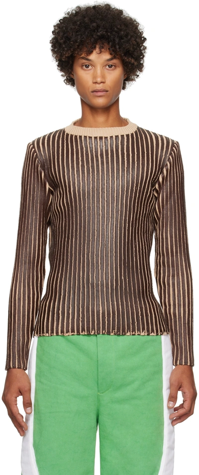 Stanley Raffington Ssense Exclusive Brown Sweater In Brown