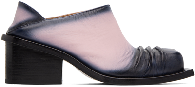 Shop Fidan Novruzova Ssense Exclusive Black & Pink Convertible Chunky Heel Mules In Black/pink