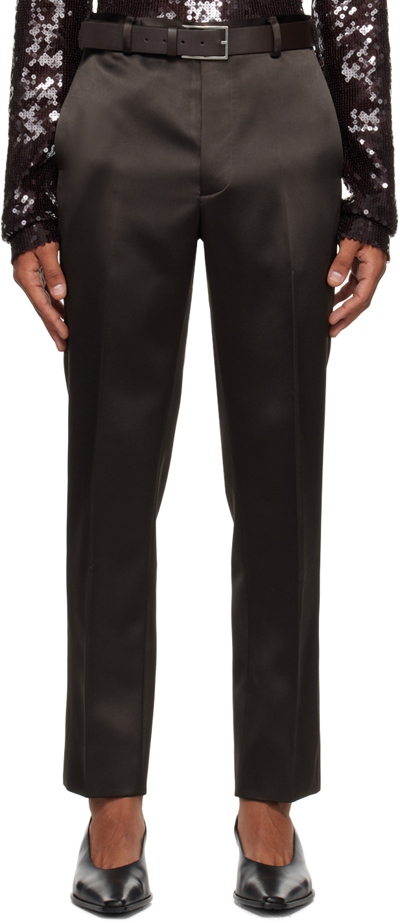Shop 16arlington Ssense Exclusive Brown Lyta Trousers In Bitter Chocolate