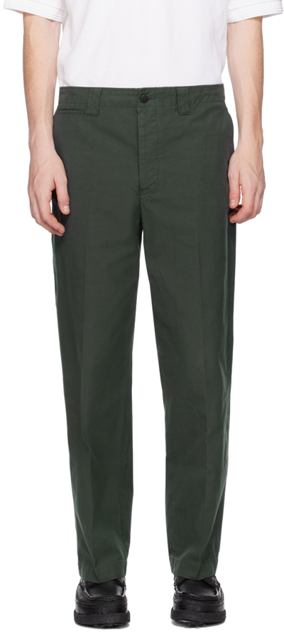 Shop Visvim Green Field Trousers