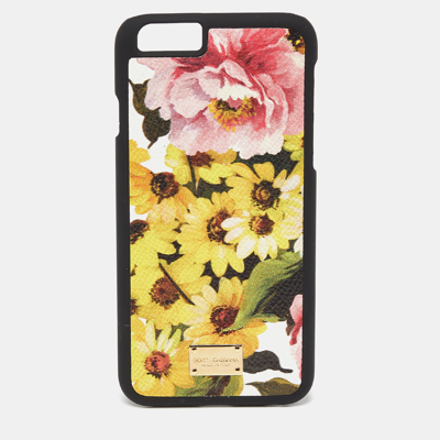 Pre-owned Dolce & Gabbana Multicolor Floral Print Leather Iphone 6 Case