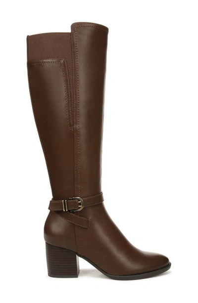 Soul Naturalizer Uptown Knee High Boot In Dark Brown Faux Leather