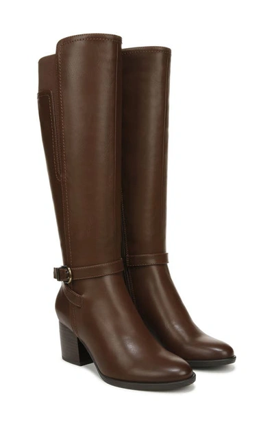 Soul Naturalizer Uptown Knee High Boot In Dark Brown Faux Leather