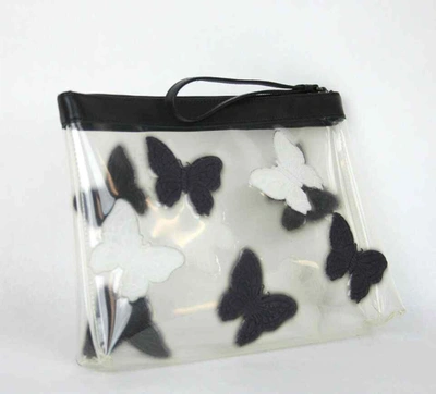 Shop Bottega Veneta Women's Transparent Wristlet Clutch Bag Butterfly