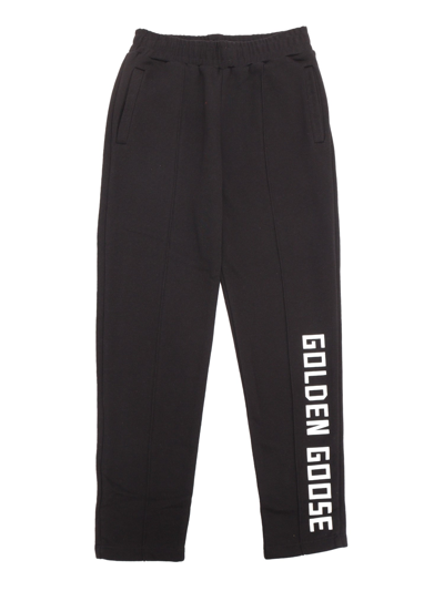 Shop Golden Goose Tapered Joggers In Black