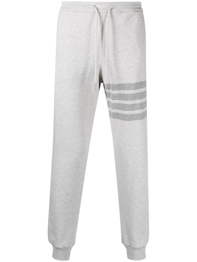Shop Thom Browne 4-bar Stripe Cotton Track Pants - Men's - Cotton In Grey