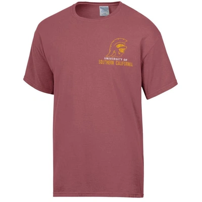 Shop Comfort Wash Cardinal Usc Trojans Vintage Logo T-shirt