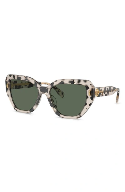 Tory Burch Women's Miller 55mm Oversized Cat-eye Sunglasses In Tortoise