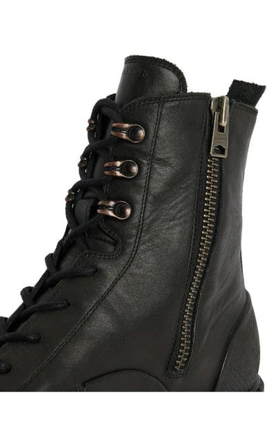 Shop Allsaints Mudfox Lace-up Boot In Black