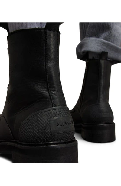 Shop Allsaints Mudfox Lace-up Boot In Black