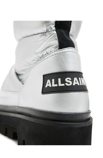 Shop Allsaints Alba Alpine Boot In Silver