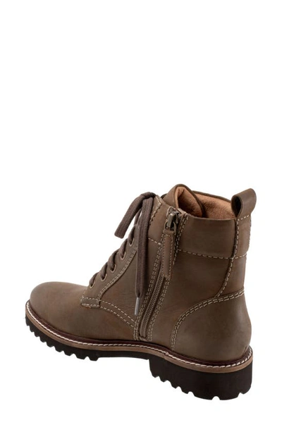 Softwalk Icara Lace-up Boot In Stone