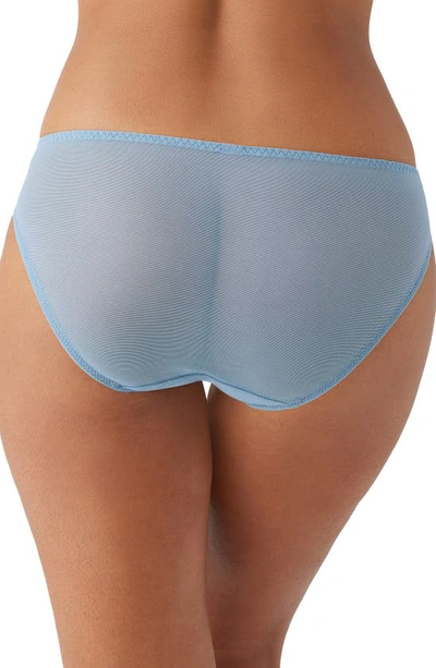 Shop Wacoal Embrace Lace Bikini In Windward Blue/ Titan