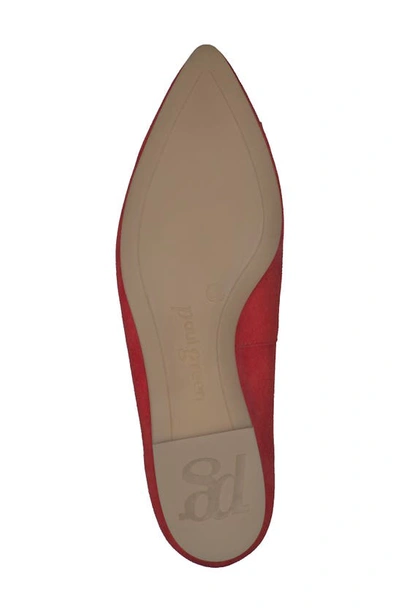 Shop Paul Green Teddy Pointed Toe Flat In Salsa Combo