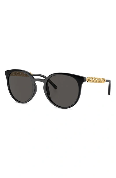 Shop Dolce & Gabbana 52mm Phantos Sunglasses In Black