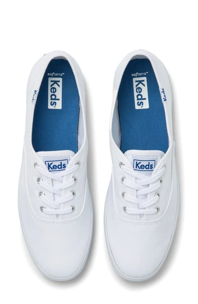 Keds Champion Sneaker In White Canvas