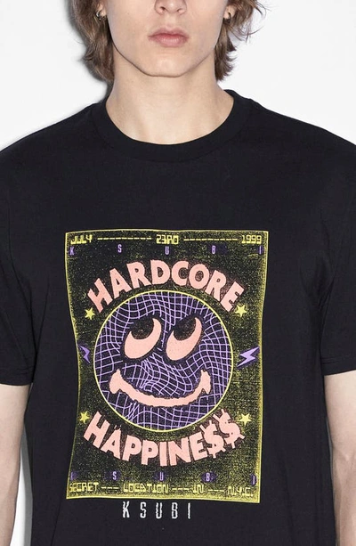 Shop Ksubi Hardcore Kash Graphic T-shirt In Black