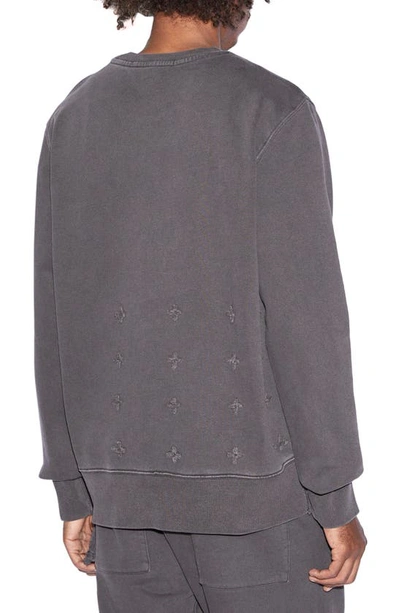 Shop Ksubi Reverso Kash Oversize Crewneck Sweatshirt In Black