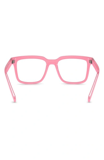 Shop Dolce & Gabbana 52mm Square Optical Glasses In Pink