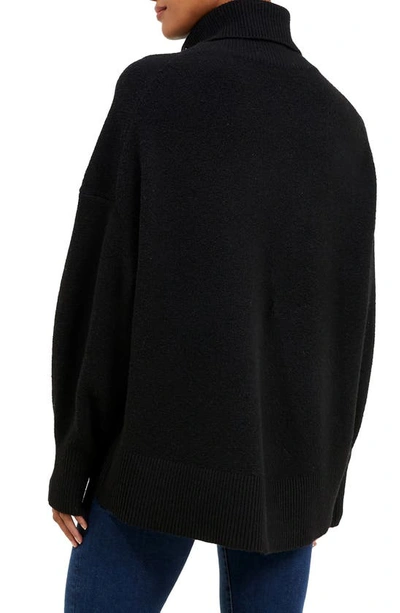 Shop French Connection Vhari Turtleneck Sweater In Black