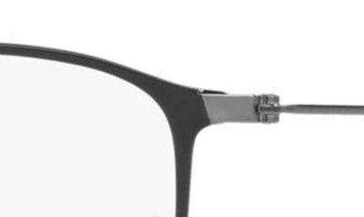 Ray Ban 51mm Square Optical Glasses In Gunmetal
