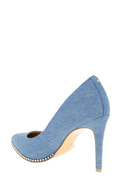 Shop Bcbgeneration Hawti Studded Pump In Denim