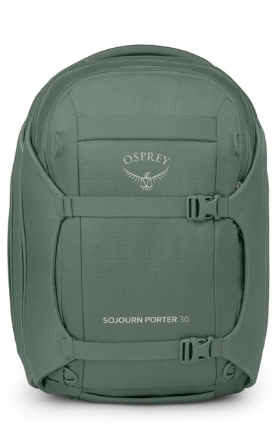 Shop Osprey Sojourn Porter 30-liter Recycled Nylon Travel Pack In Koseret Green