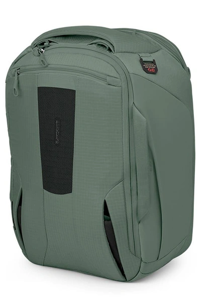 Shop Osprey Sojourn Porter 30-liter Recycled Nylon Travel Pack In Koseret Green