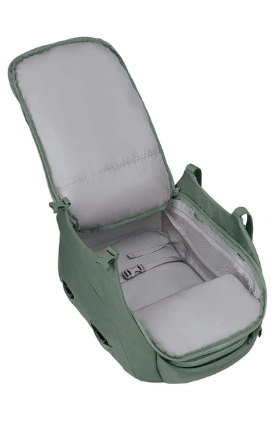 Shop Osprey Sojourn Porter 30-liter Recycled Nylon Travel Pack In Koseret Green