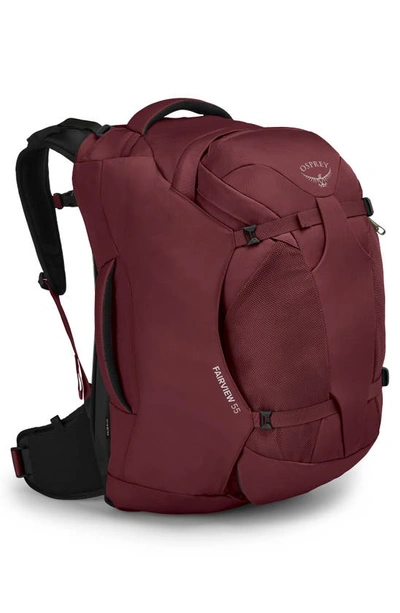 Shop Osprey Fairview 55-liter Travel Backpack In Zircon Red