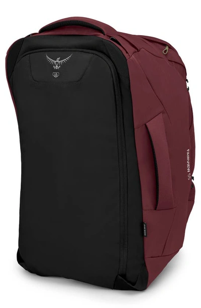 Shop Osprey Fairview 55-liter Travel Backpack In Zircon Red