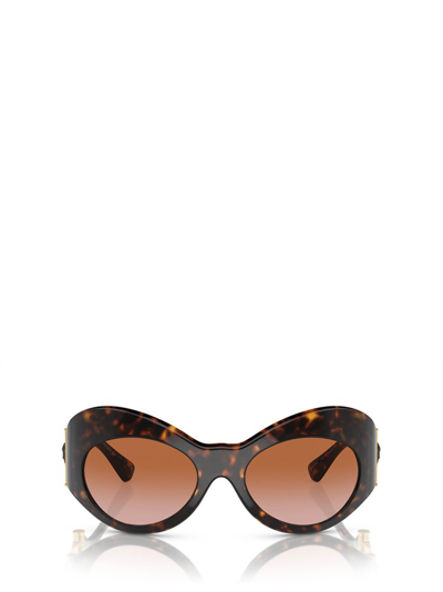 Shop Versace Eyewear Irregular Frame Sunglasses In Multi