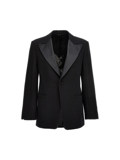 Shop Ferragamo Tuxedo Blazer Jacket Jackets Black