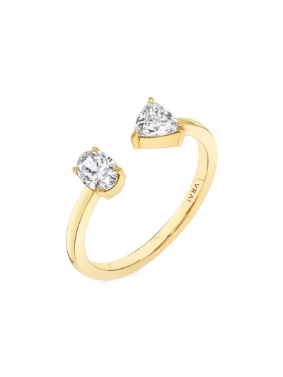 Shop Vrai Women's 14k Yellow Gold & 0.50 Tcw Lab-grown Diamond Cuff Ring