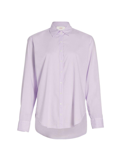 Shop Xirena Women's Beau Cotton Button-up Shirt In Orchid Ice