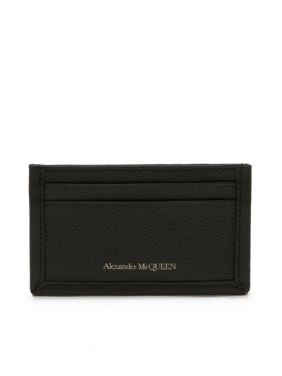 Shop Alexander Mcqueen Mcqueen Credit Card Case In Black