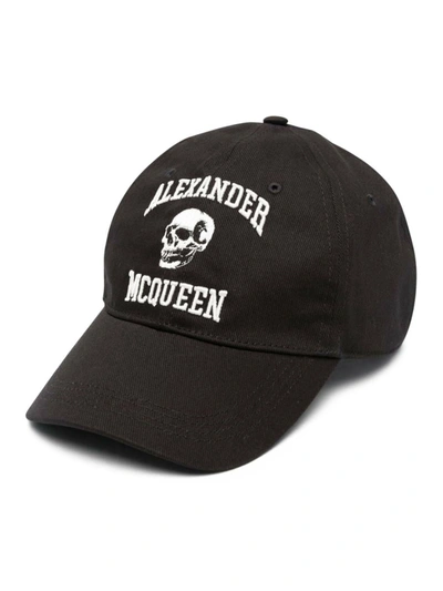 Shop Alexander Mcqueen Mcqueen Hat In Black
