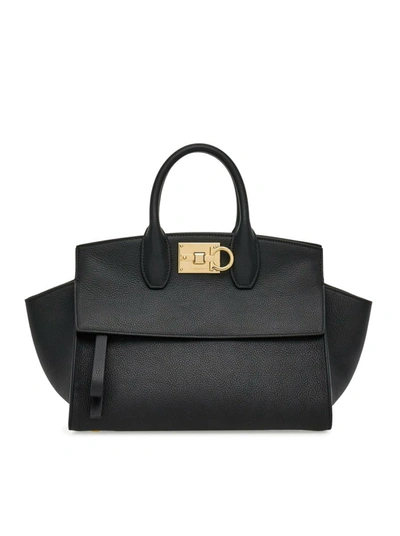 Shop Ferragamo Bag In Black