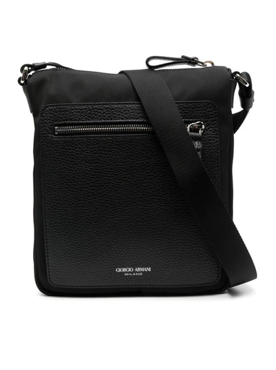 Shop Giorgio Armani Shoulder Bags In Black