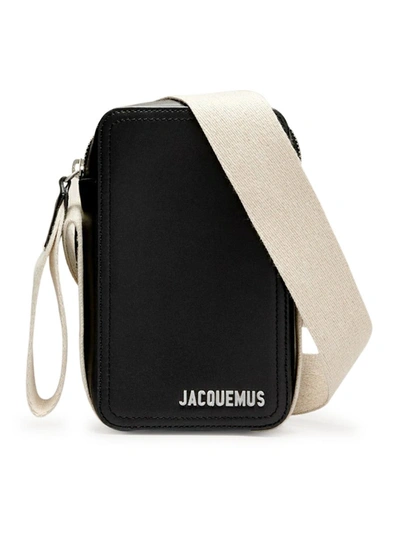 Shop Jacquemus Messenger Bag In Black