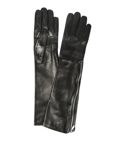 Shop Jil Sander Gloves In Black