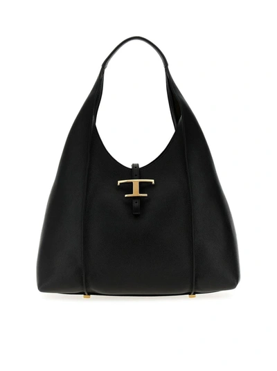 Shop Tod's Shoulder Bags In Black