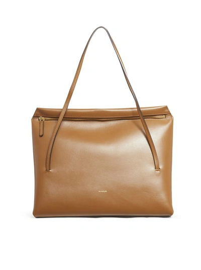 Shop Wandler Totes Bag In Nude & Neutrals