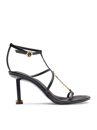 Shop Jacquemus Sandals Shoes In Black