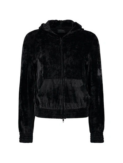 Shop Balenciaga Hoodies Sweatshirt In Black