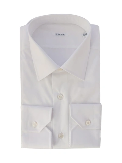 Fray Cotton Shirt In White