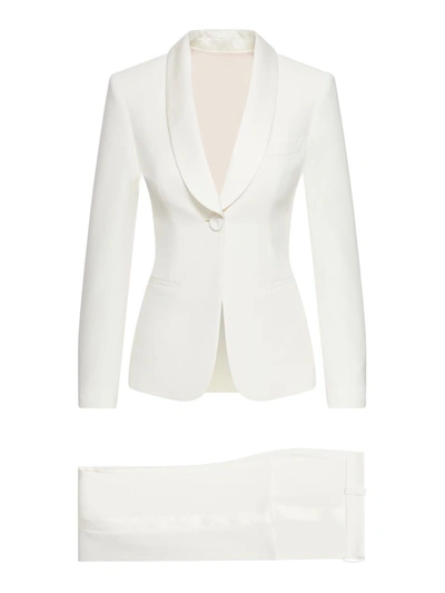 Shop Giorgio Armani Formal Suit In White